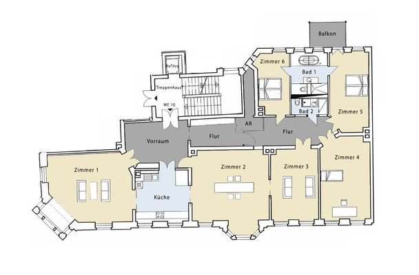 Grundriss WE 10