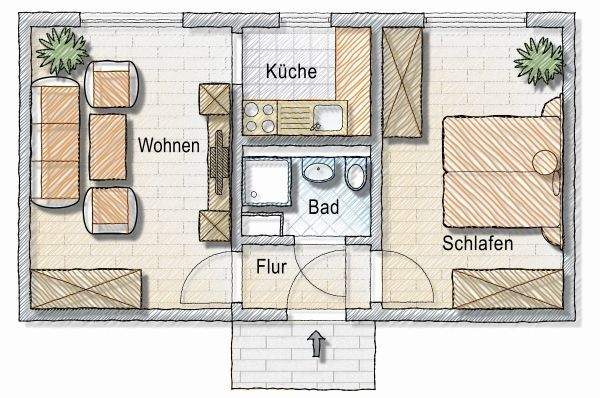 Grundriss-Skizze