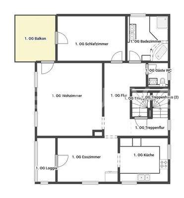 Grundriss 1. Obergeschoss