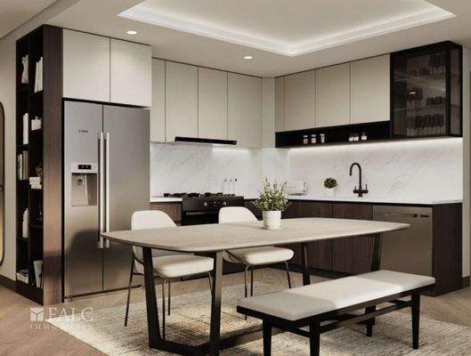 Kuche und Essbereich