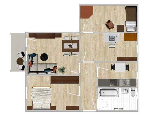 Grundrissskizze_4Raum