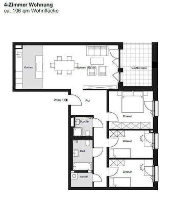 4-Zi, BT 2 Whg. 36, DG