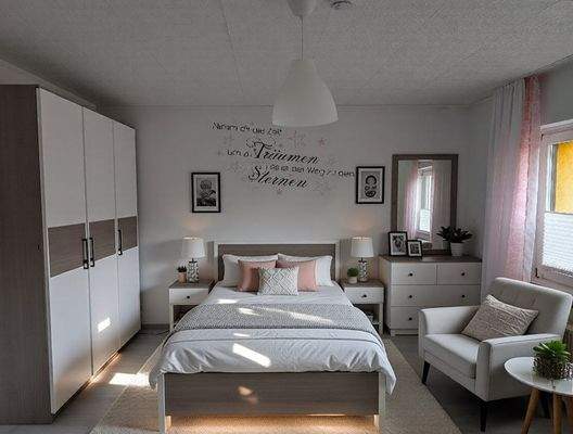 Schlafzimmer Visualisierung (nachher)