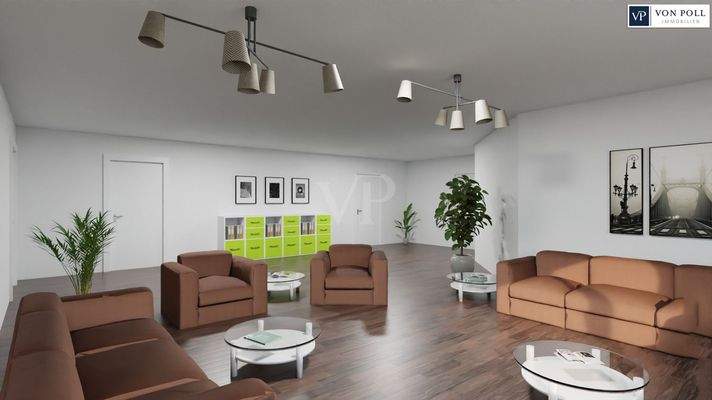 Wartebereich (Beispielvisualisierung)