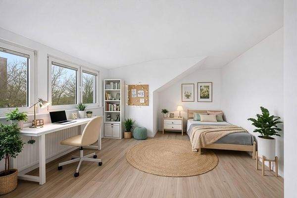 Schlafzimmer DG visualisiert