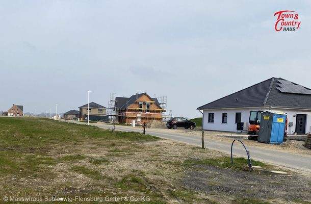 Blick auf das Grundstück