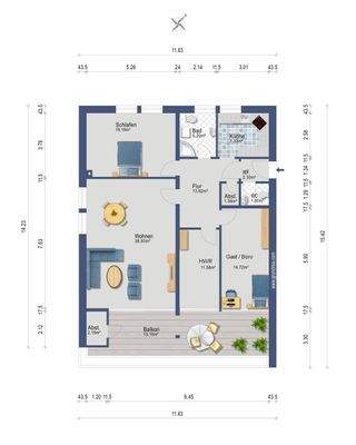 Darstellung und Maßangaben sind ohne Gewähr