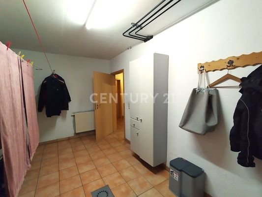 Die Waschküche im Kellergeschoss