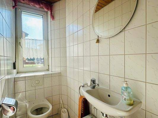 Toilette im Erdgeschoss