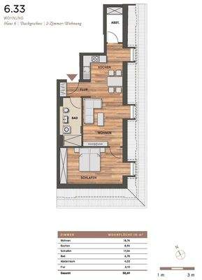 Grundriss - Maßstab 1:100 bei entsprechendem Heranzoomen