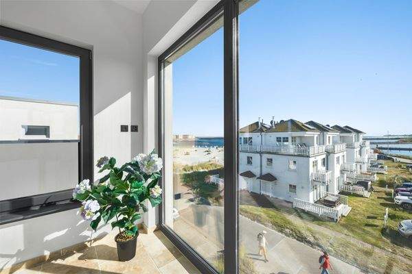 Ausblick zum Privatstrand