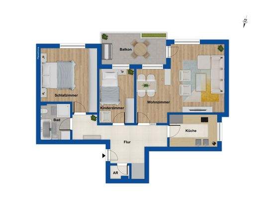 Grundriss 1. Obergeschoss