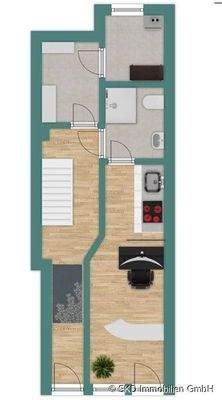 Grundriss Skizze Gewerbe Erdgeschoss