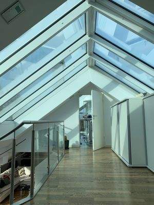 vollverglaster Dachfirst