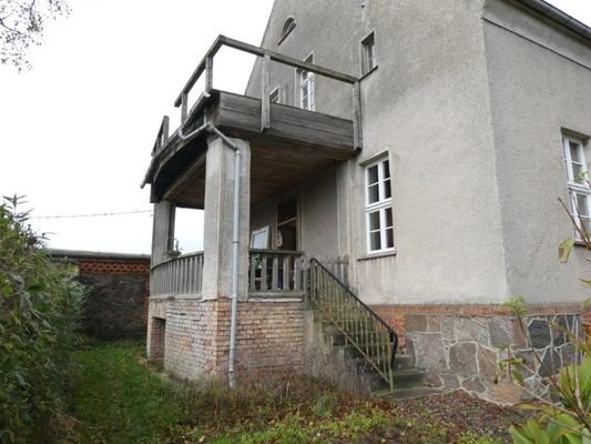 Südgiebel mit Terrasse, Balkon