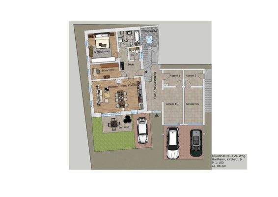 Grundriss EG mit Beschriftung 1.1 - Kopie