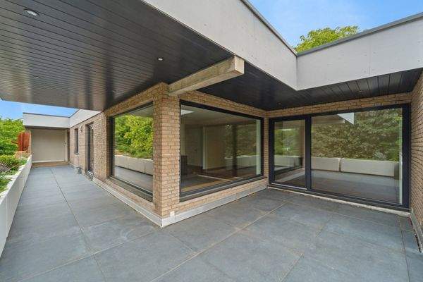 Überdachter Teil der Dachterrasse