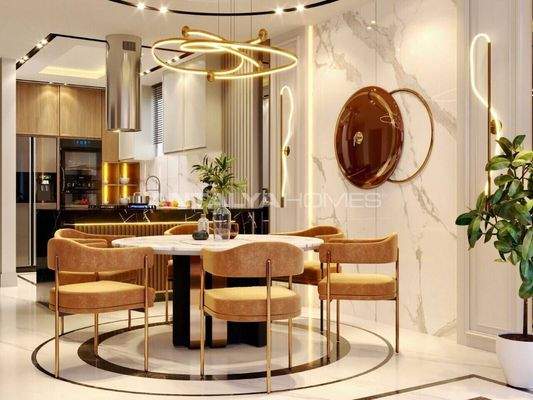 4-Bedroom Triplex House with Pool and Garden in Belek