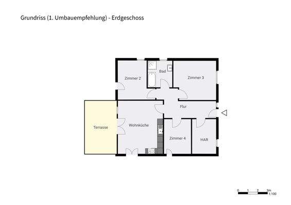 Grundriss - Umbauempfehlung