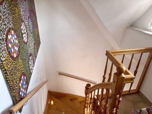 Treppe ins Dachgeschoss