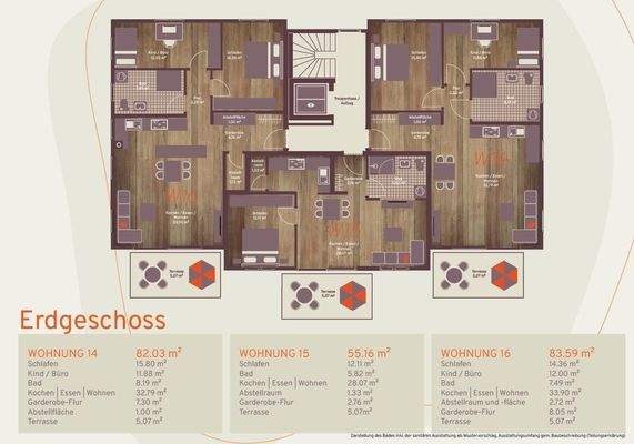 Grundrisse Erdgeschoss
