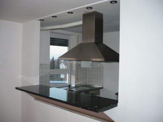 Küche Blick vom Wohnzimmer