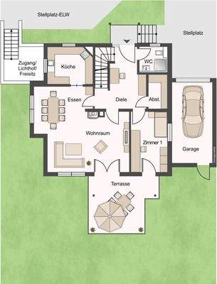 Erdgeschoss - Garten