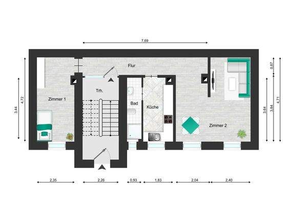 Grundriss Hinterhaus Eg illust
