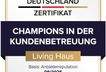 FAZ-Siegel Champions in der Kundenbetreuung 2025 Living Haus
