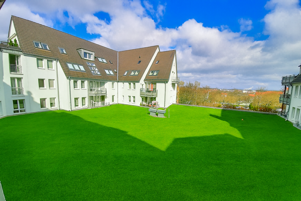 Innenhof Blick von dem Schlafzimmer 