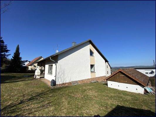 seitliche Ansicht Garten