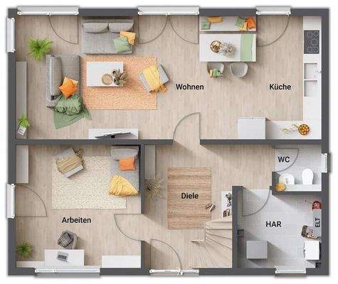 Flair 152 RE EG offene Küche