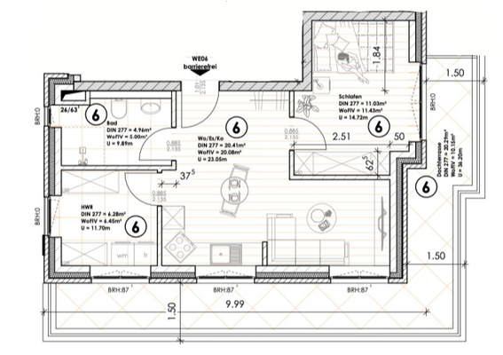 Wohnung 6 Grundriss