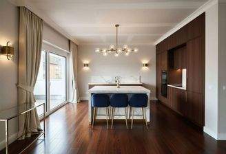 Offene Küche mit Wohnzimmer