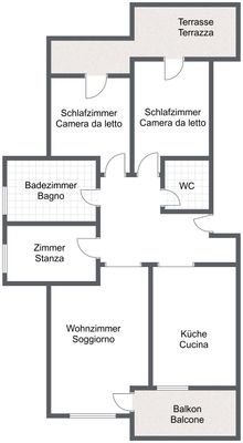 Felice - 1. Etage - 2D Floor Plan