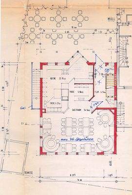 Grundriss Gaststätte