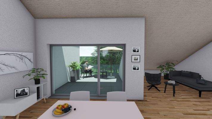 Ansicht Wohnraum Haus 2