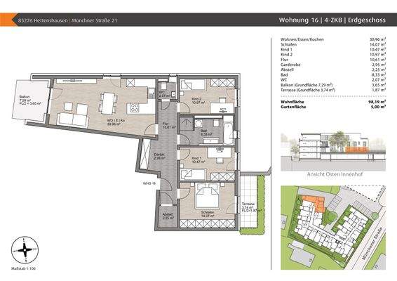 Grundriss Wohnung 16