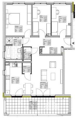 Beispiel Grundriss 4-Zimmer Wohnung