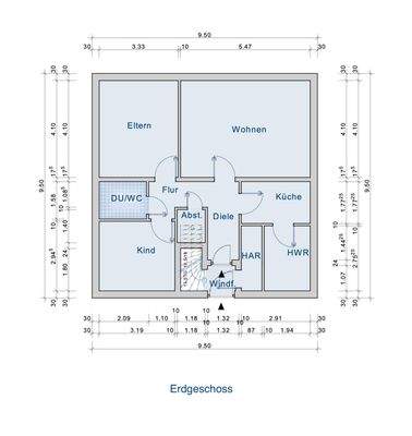 Grundriss - Wohnung I