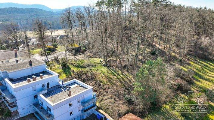 Luftbild - Wohnanlage - Garten - Wald
