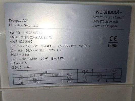 Gasheizung Weishaupt WTC25
