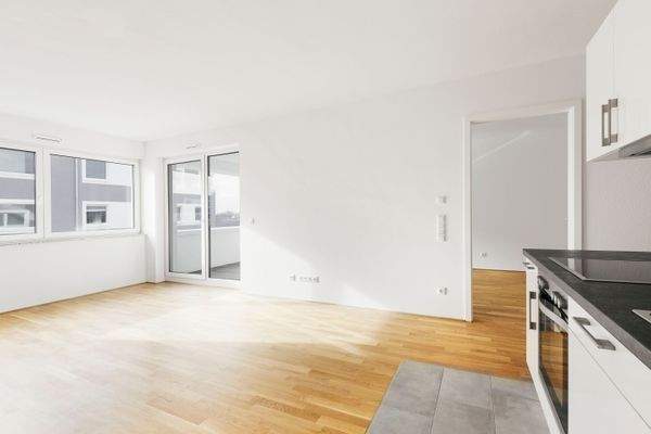 Wohn- und Kochbereich (Musterwohnung)