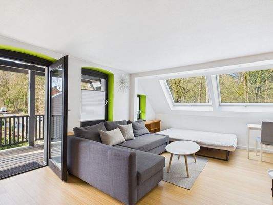 Wohn-Schlafbereich_Studentenwohnung_DG