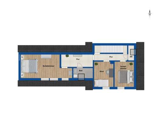 Grundriss Obergeschoss