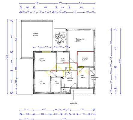 Erdgeschoss-Sanierung Bungalow