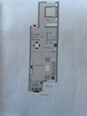 Grundriss der Wohnung
