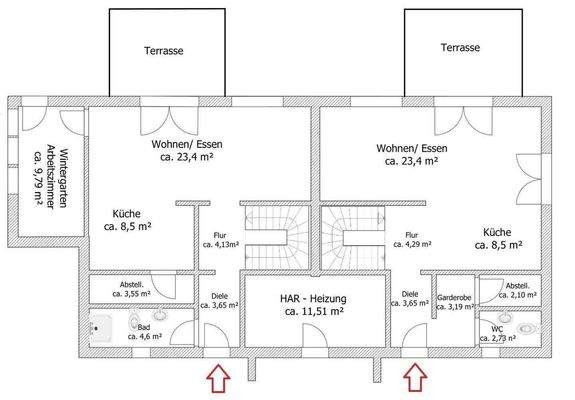 Grundriss Erdgeschoss