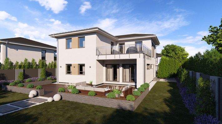 Moderne Familienvilla im Grünen