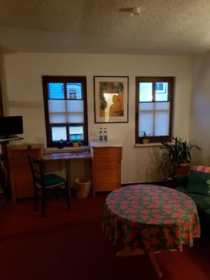 Blick in eines der Pensionszimmer